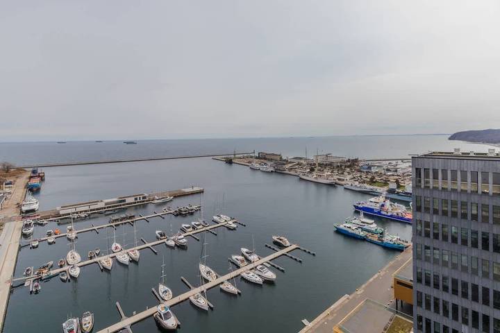 Appartement entier, Elegant Apartment with Sea View | Parking in Gdynia, Zatoka Gdańska
