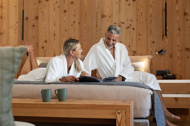 Hôtel pour 3 personnes, avec jardin et sauna ainsi que bassin pour enfant et vue, animaux acceptés à Transacqua - 3