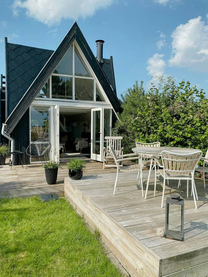 Ferienhaus mit Meerblick für 6 Personen, mit Terrasse, kinderfreundlich