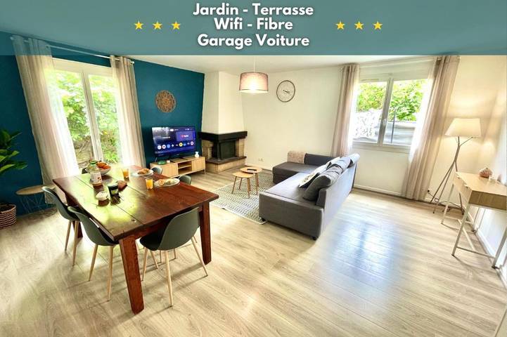 Villa pour 8 personnes, avec terrasse et jardin