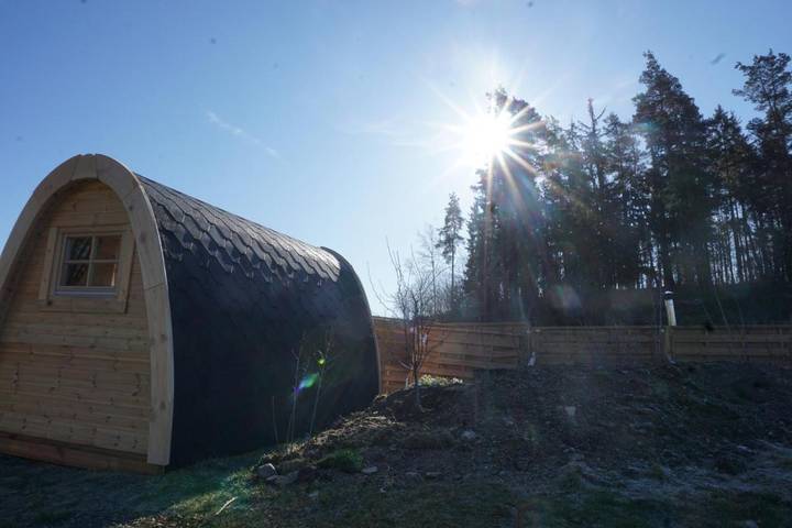 Zelt für 2 Personen, mit Garten und Terrasse sowie Ausblick und Sauna, mit Haustier in Hohenberg an der Eger - 4
