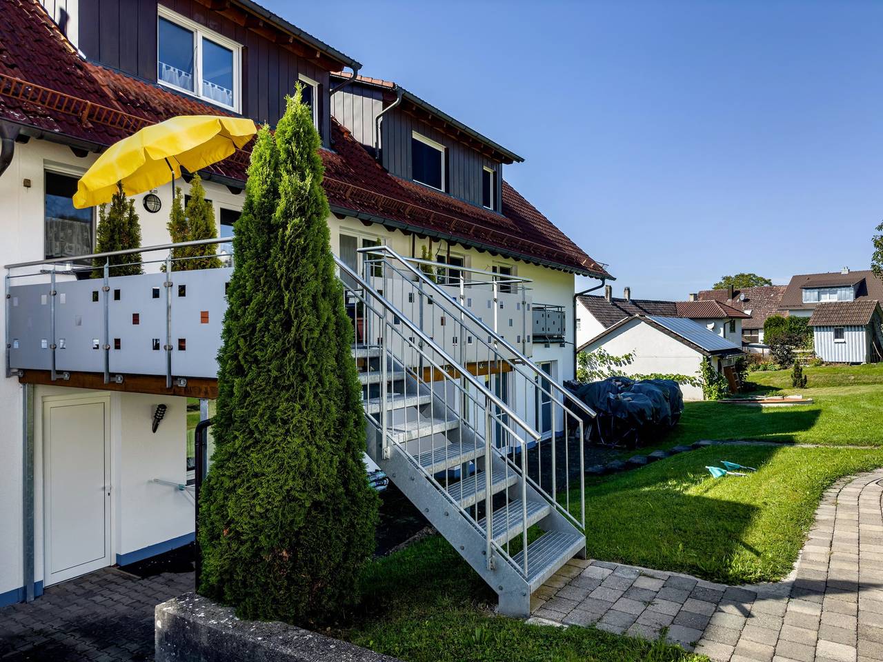 Ganze Wohnung, Ferienwohnung 2, 35qm' mit Gemeinschaftsgarten, Balkon und Wlan in Deggenhausertal, Region Bodensee-Oberschwaben
