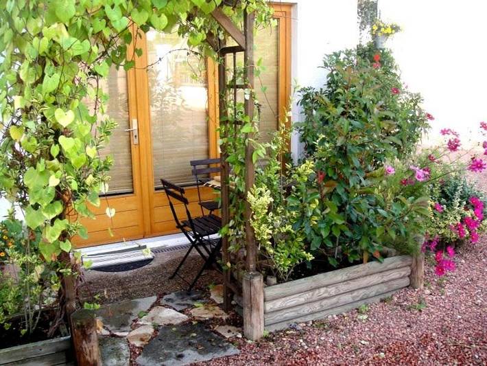 Appartement de vacances pour 3 personnes, avec Terrasse ainsi que Jardin et Vue