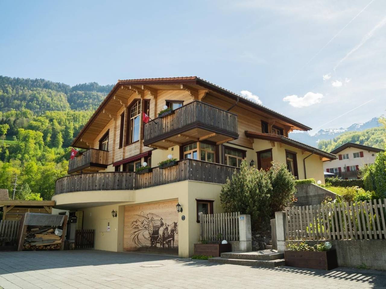 Ganze Wohnung, Chalet "Doodle's Chalet" mit Sauna in Quarten, Churer Rheintal