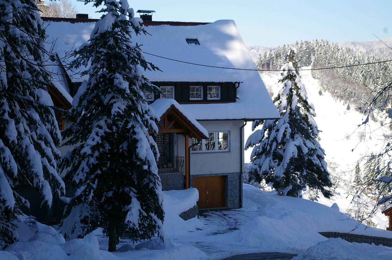 Ganze Wohnung, Ferienwohnung 'Anna' mit Bergblick, privatem Garten und Balkon in Ottenhöfen im Schwarzwald, Mittlerer Schwarzwald