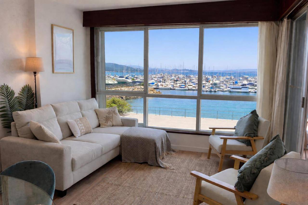 Apartamento entero, Precioso piso en Baiona con vistas al mar in Praia de Santa Marta - Areal de Santo Estevo (Baiona), Baiona
