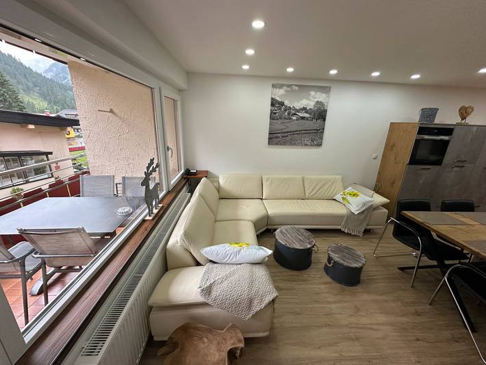 Vakantiewoning voor 2 personen, met sauna en balkon in het Kleinwalsertal