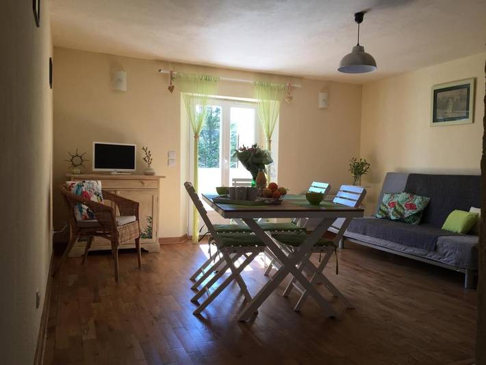 Gîte pour 4 personnes, avec terrasse et vue à Riez