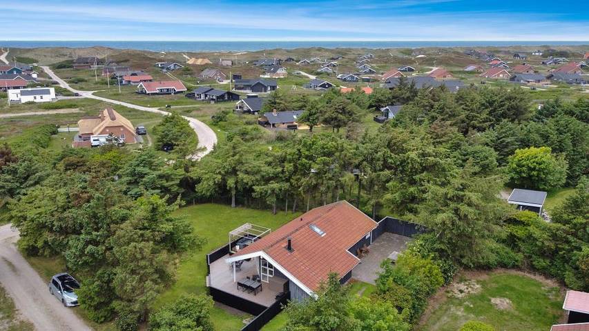 Vakantiehuis voor 6 personen, with balkon/terras and whirlpool as well as sauna, met huisdier in Vejlby Klit
