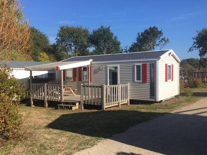 Camping voor 6 personen, met zwembad en terras in Golf van Morbihan