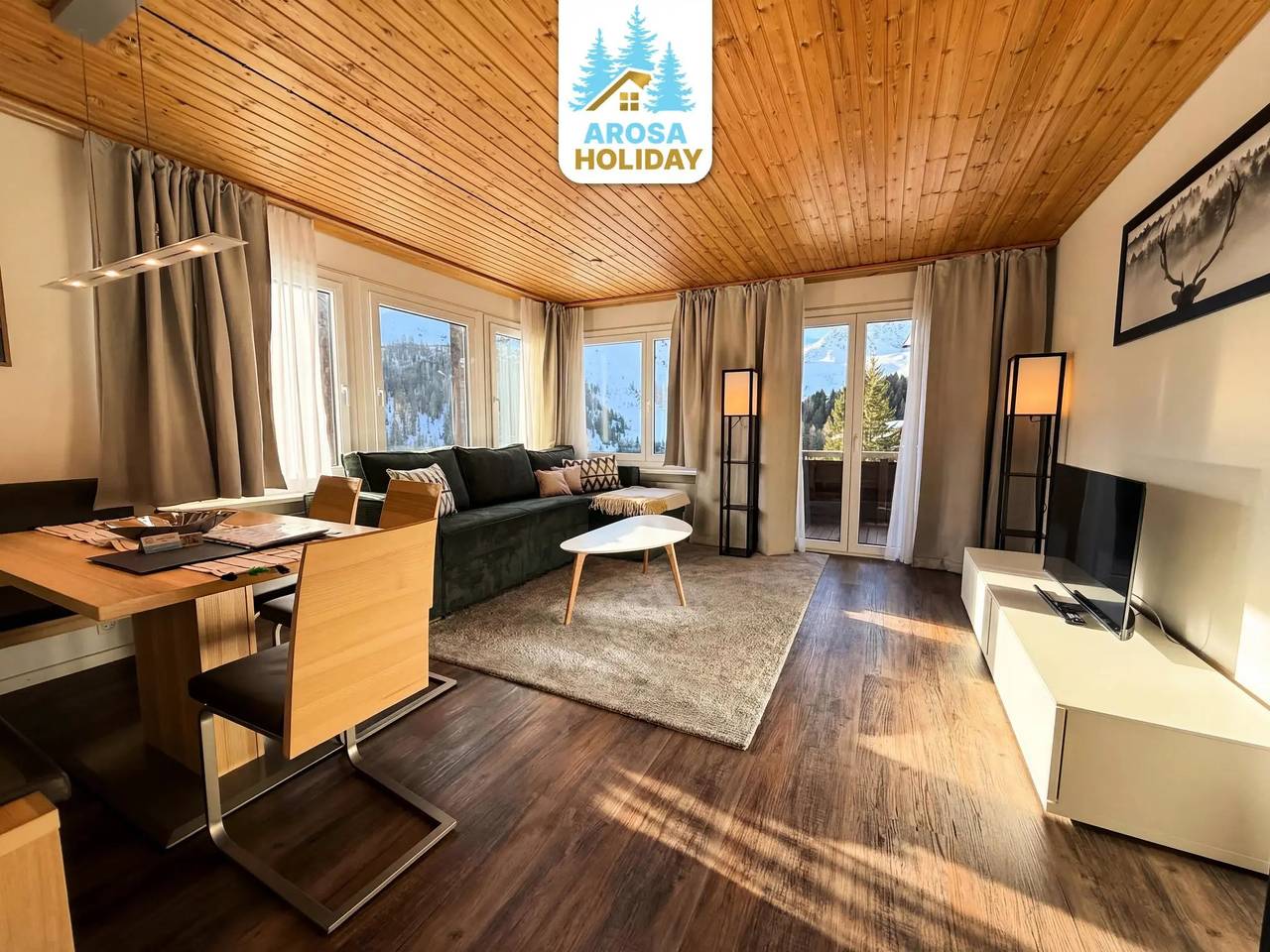 Apartamento entero, 3 estancias 6 personas in Arosa (Grisones), Plessur alps