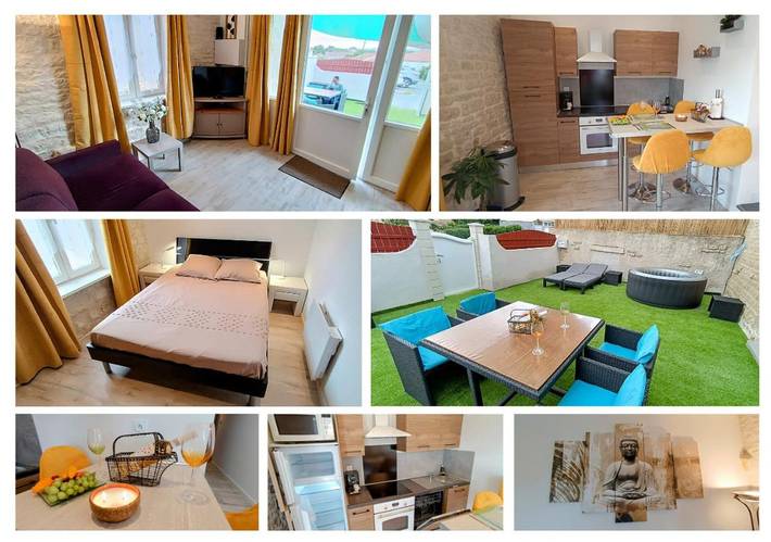 Gîte pour 4 personnes, avec Jacuzzi ainsi que Terrasse et Vue à Saint-Michel-le-Cloucq