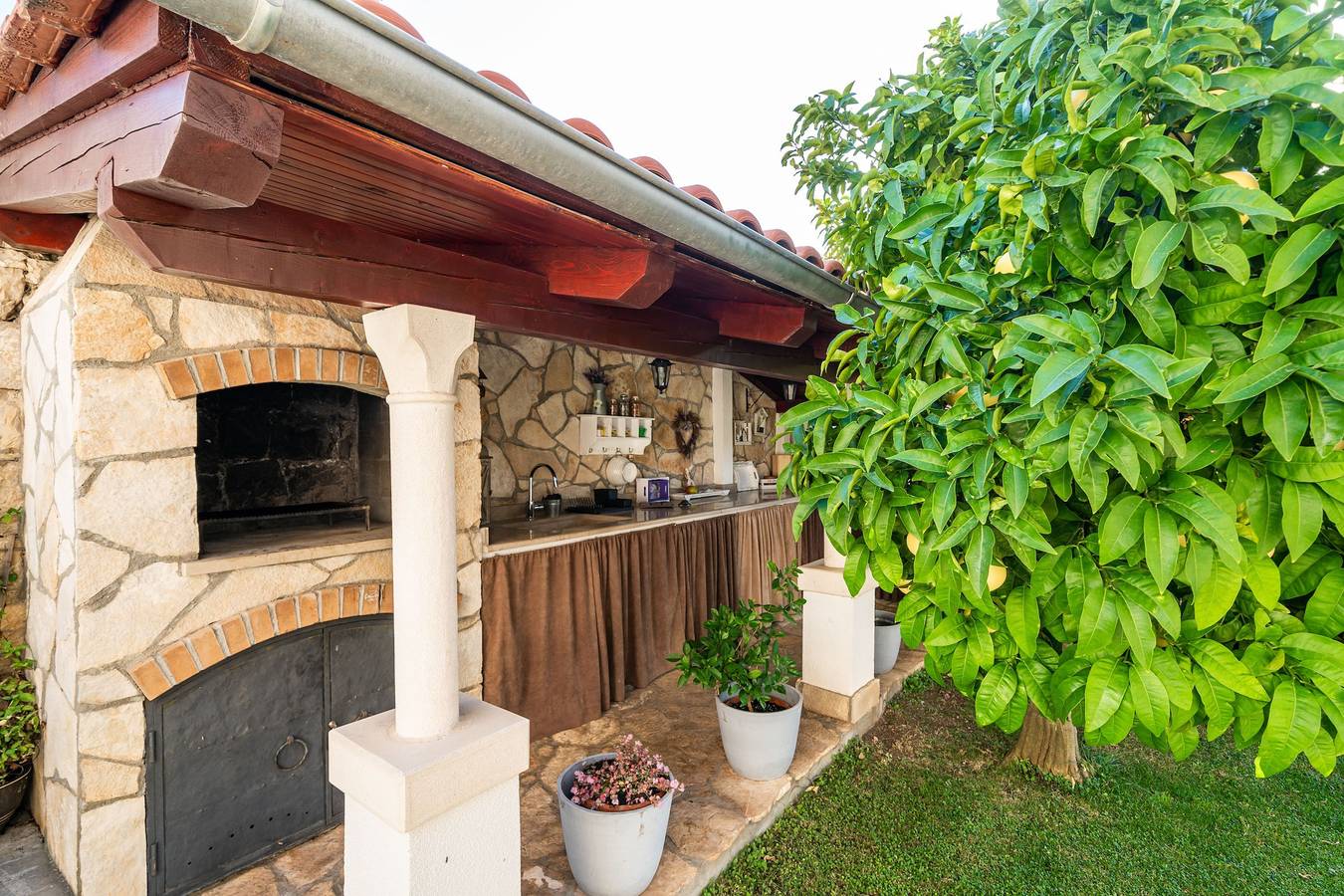 Casa vacanza per 8 persone con giardino in Ragusa Vecchia, Dubrovnik-Neretva