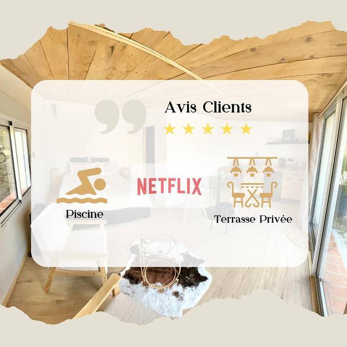 Gîte pour 2 personnes, avec terrasse et piscine à Sainte-Anastasie-sur-Issole