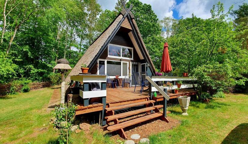 Ferienhaus für 2 Personen, mit Balkon und Terrasse sowie Garten und Sauna in Wendland