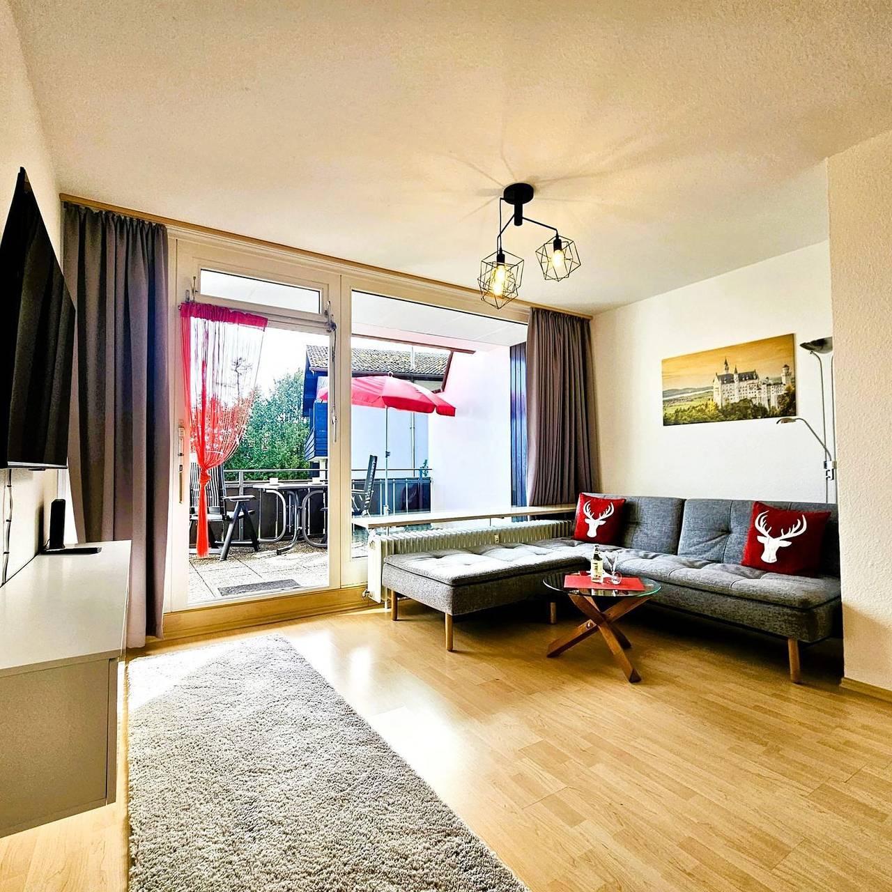 Ganze Wohnung, Ferienappartement Panoramablick in Hopfen am See, Bayerisch Schwaben