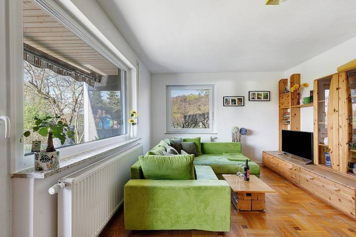 Appartamento intero, Appartamento "glüxnest" con terrazza privata, giardino comune, sauna e Wi-Fi in Bernstadt, Albtäler Radweg Region