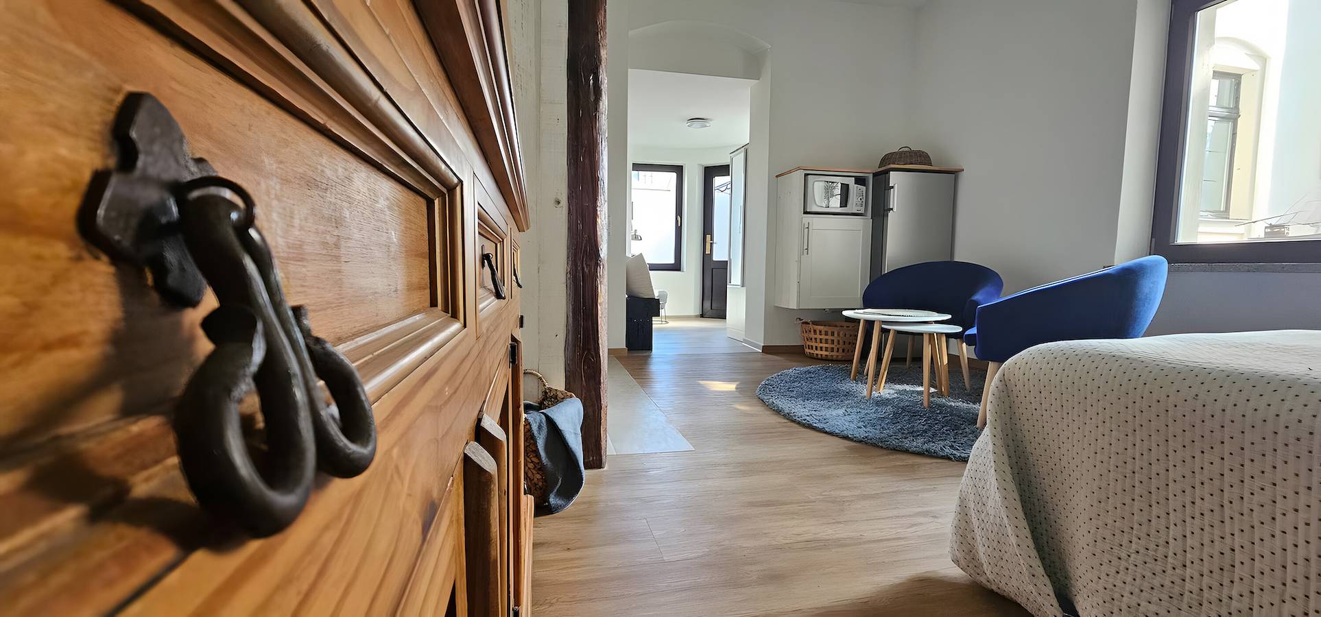 Apartamento entero, Apartamento 'Nahe Blauen Wunder 2' con terraza compartida, jardín compartido y Wi-Fi in Blasewitz, Dresde