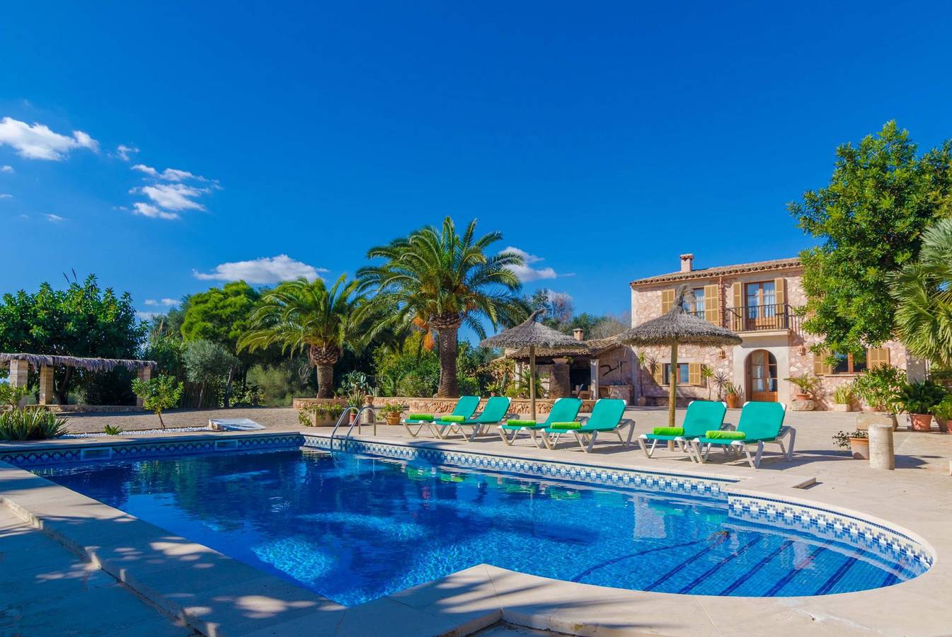 Es Turó - Ferienhaus mit privaten Pool in es Llombards. Wifi gratis in Santanyí, Mallorca Süden