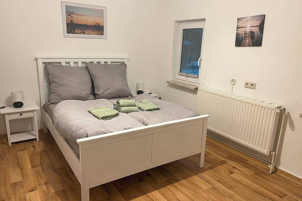 Nachhaltiger Urlaub im Cuxland: Haus „Naturblick“ mit Kicker, Dart & E-Ladesäule in Stinstedt, Cuxland