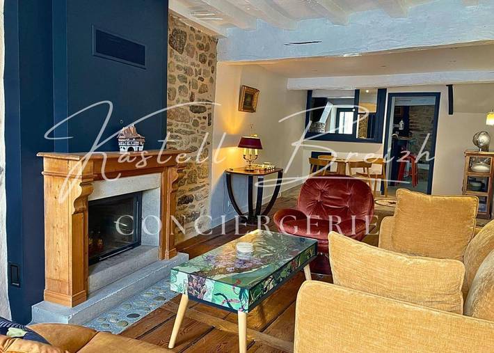 Maison de vacances pour 4 personnes, avec terrasse ainsi que jardin et vue