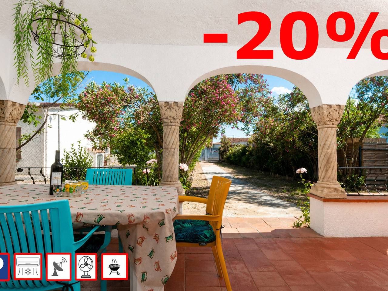 Appartement central à Roses pour 6 avec climatisation, terrasse, et équipements complets in El Mas Boscá, Roses