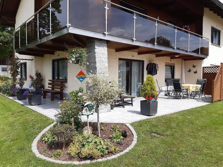 Ferienwohnung für 4 Personen, mit Balkon und Balkon/Terrasse sowie Terrasse und Garten in Mauth - 4