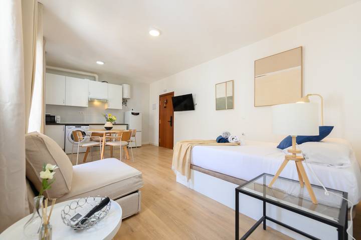 Studio voor 3 personen in Madrid