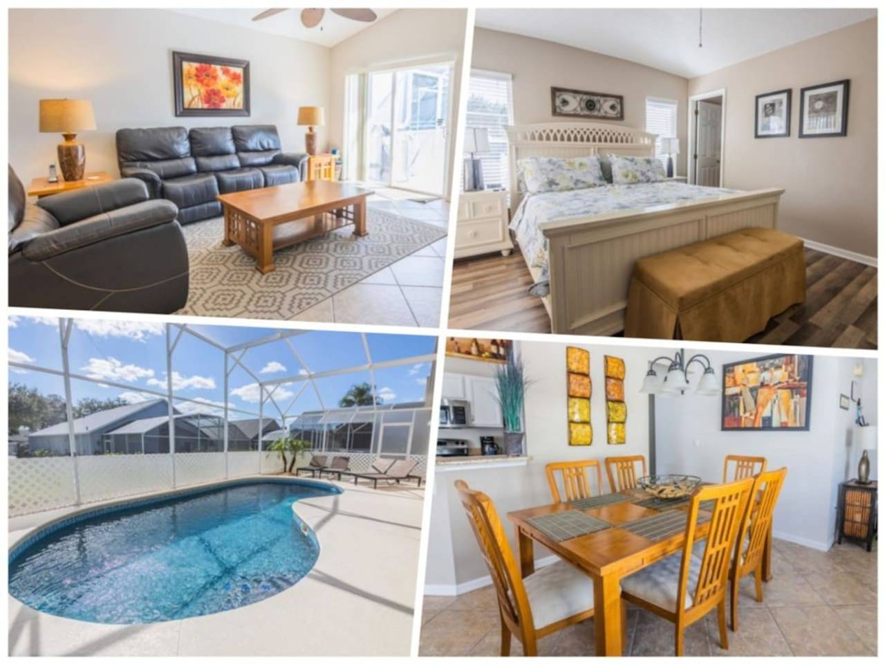 Colorful & Family-Friendly 4-Bedroom Villa with South-Facing Pool in Southern Dunes Golf & Country Club ⛳☀️ in Haines City, Central Florida
