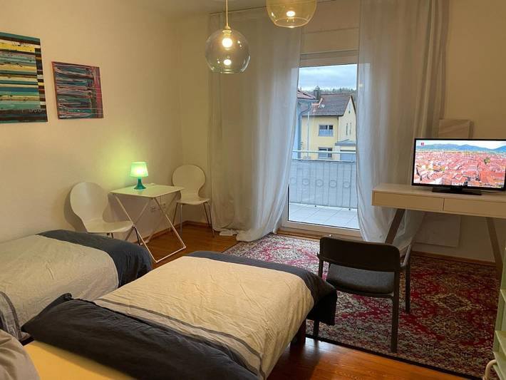 Ferienhaus für 3 Personen, mit Garten und Ausblick in Ochsenfurt
