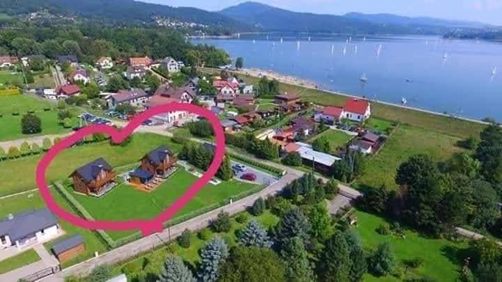 Apartament wakacyjny dla 6 osób, z widok na jezioro i sauna oraz widok i ogród w Zarzecze