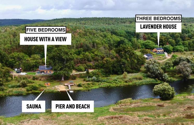 Ferienhaus für 10 Personen, mit Garten und Pool sowie Whirlpool und Sauna in Oderbruch