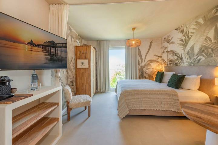 Ferienwohnung für 2 Personen, mit Whirlpool und Terrasse sowie Garten und Sauna in Benz
