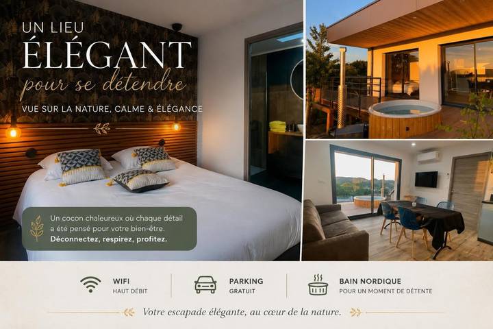 Location de vacances pour 4 personnes, avec jardin ainsi que vue et terrasse dans Beauménil