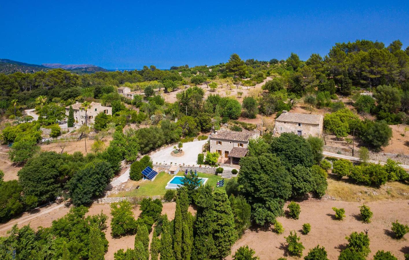 Acogedor apartamento con terraza, piscina y aire acondicionado cerca de Ullaró in Campanet, Interior de Mallorca
