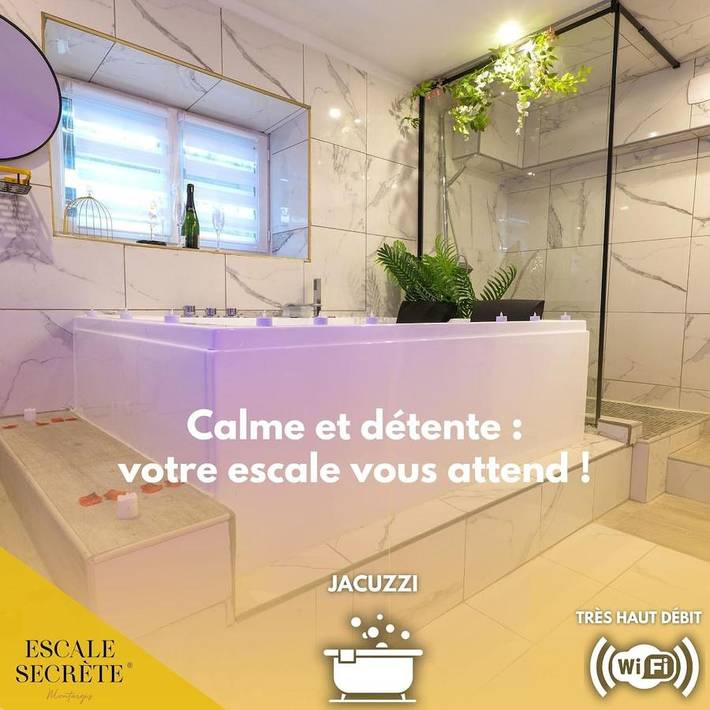Location de vacances pour 3 personnes, avec Balcon et Jacuzzi ainsi que Terrasse et Jardin à Montargis