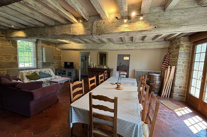 Maison de vacances pour 6 personnes, avec jardin dans Maen-Roch