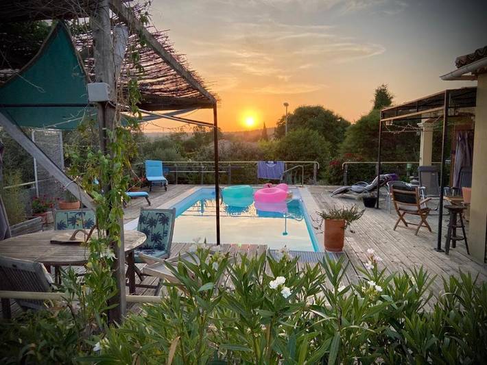 Location de vacances pour 4 personnes, avec piscine et vue ainsi que jardin et bassin pour enfant à Tavernes - 4