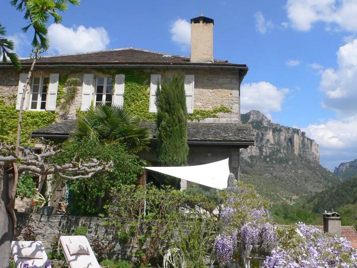 Chambre d’hôte pour 2 personnes, avec jardin et vue dans les Gorges du Tarn