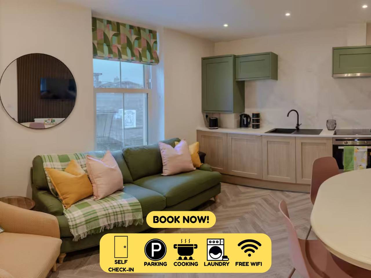 Entire apartment, Modern 3Br Flat in Central Plymouth Free Parking Sleeps 6 in Plymouth, South West England