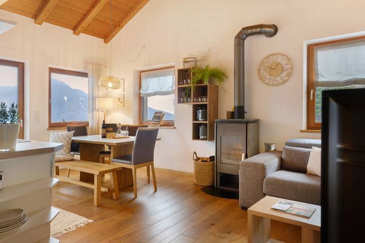 Ferienwohnung für 6 Personen, mit Balkon und Garten sowie Sauna in Ritten