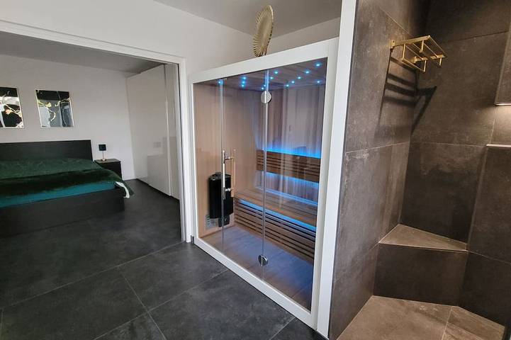 Maison de vacances pour 4 personnes, avec sauna et jardin