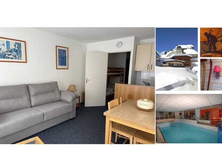 Location de vacances pour 4 personnes, avec piscine et balcon dans Gourette