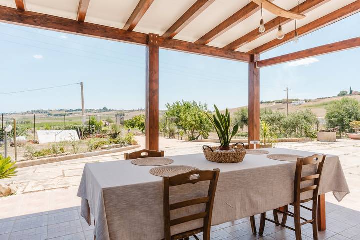 Casa rural para 4 personas, con jardín en Sicilia