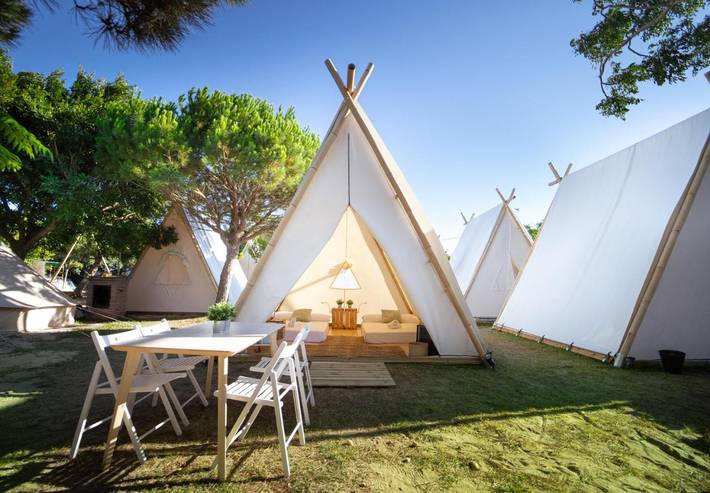 Camping für 4 Personen, mit Terrasse an der Costa de la Luz - 3