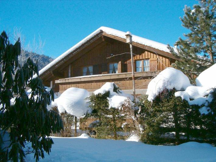 Ferienwohnung für 3 Personen, mit Balkon und Garten in Vorderhindelang
