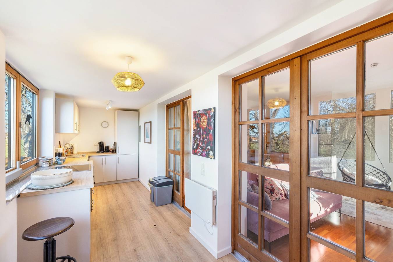 Ganze Wohnung, Apartment mit Bergblick, Balkon und Wlan – Traumhafte neue Wohnung am Bach in Benediktbeuern, Tölzer Land