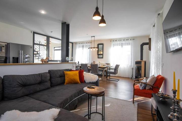 Ferienhaus für 3 Personen, mit Balkon und Whirlpool sowie Terrasse und Garten in Sigmaringen
