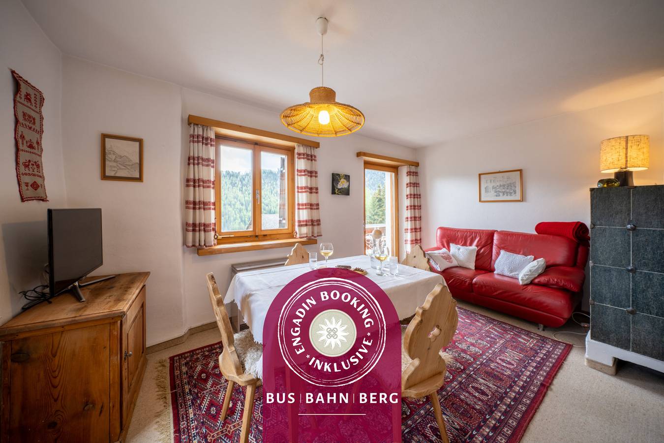 Apartamento entero, Chasa Rosa 1: 3.5-Zimmerwohung im idyllischen und sonnenverwöhnten Bergdorf Vnà in Vnà, Valsot