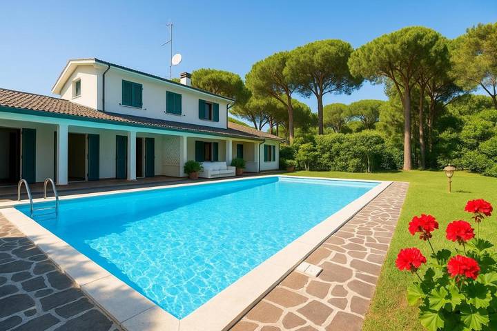 Villa für 10 Personen, mit Ausblick und Garten sowie Pool, kinderfreundlich - 1